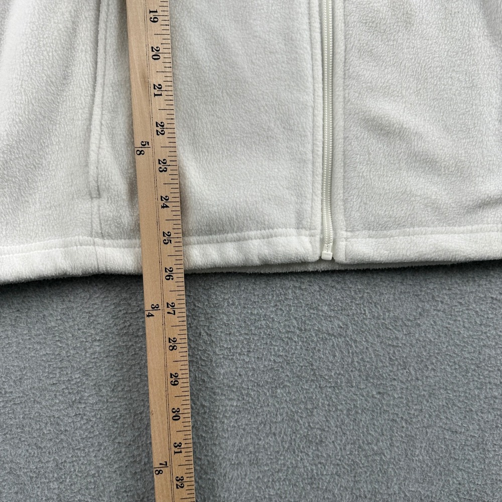 Columbia Fleece Jacket Womens L White Benton Springs Full Zip WL6439 Outdoor‎ - Picture 7 of 10